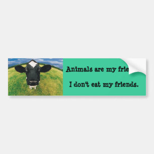 Dieren zijn mijn vrienden Bumpersticker