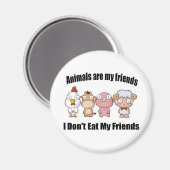 Dieren zijn mijn vrienden magneet (Voorkant / Achterkant)