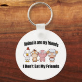 Dieren zijn mijn vrienden sleutelhanger (Voorkant)