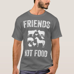 Dieren zijn vrienden en geen boerenvee t-shirt