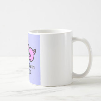 Dieren zijn vrienden en geen eten! koffiemok