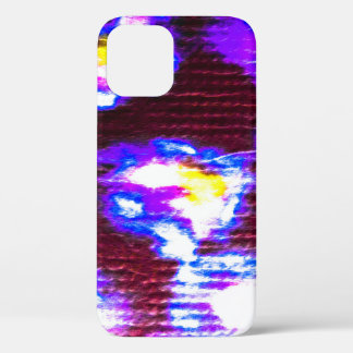 Dierenachtergrond. Het smerige Kunstpatroon. Handm iPhone 12 Hoesje
