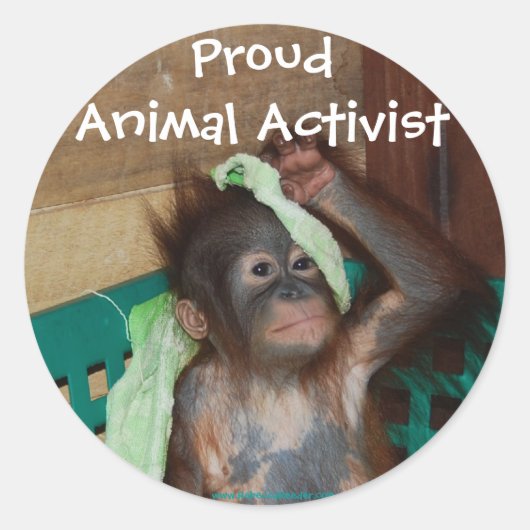 Dierenactivist Sticker (Voorkant)