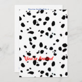 Dierenafdrukken Dalmation Kaart (Voorkant / Achterkant)