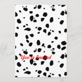 Dierenafdrukken Dalmation Kaart