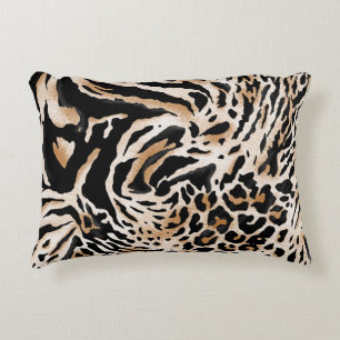 Dierenafdrukken: Leopard Zebra Tijger Accent Kussen