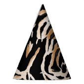 Dierenafdrukken: Leopard Zebra Tijger Feesthoedjes (Links)