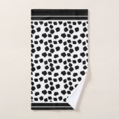 Dierenafdrukken Zwart-wit Bad Handdoek (Handdoek)