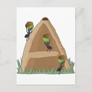 Dierenalfabet Anthill Briefkaart