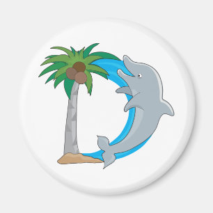 Dierenalfabet Dolphin Magneet