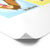 Dierenalfabet - Vierkantjes Poster (Hoek)