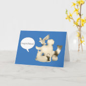 Dierenarts Afstuderen Gefeliciteerd Kaart (Gele Bloem)