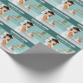 Dierenarts Afstuderen Vet DVM Afstuderen Cadeaupapier (Hoek)