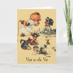 dierenarts bezoek aan de dierenarts kaart