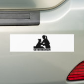 dierenarts bumpersticker (Op auto)