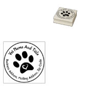 Dierenarts Business Kantoor Adres Rubber Stempel (Gestempeld)