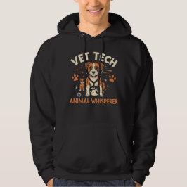 Dierenarts Dierenfluisteraar Schattigee Puppy Stet Hoodie