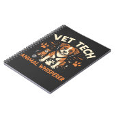 Dierenarts Dierenfluisteraar Schattigee Puppy Stet Notitieboek (Linkerzijde)