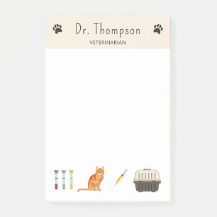 Dierenarts Dingen Dierenarts Spul En Mooie Oranje Post-it® Notes