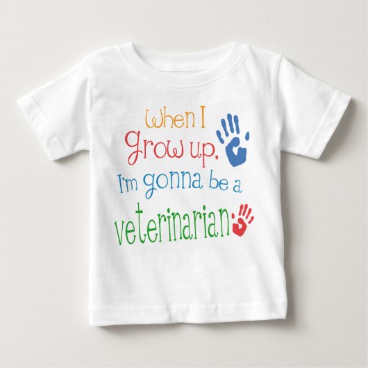 Dierenarts (Future) Baby Baby T-Shirt (Voorkant)