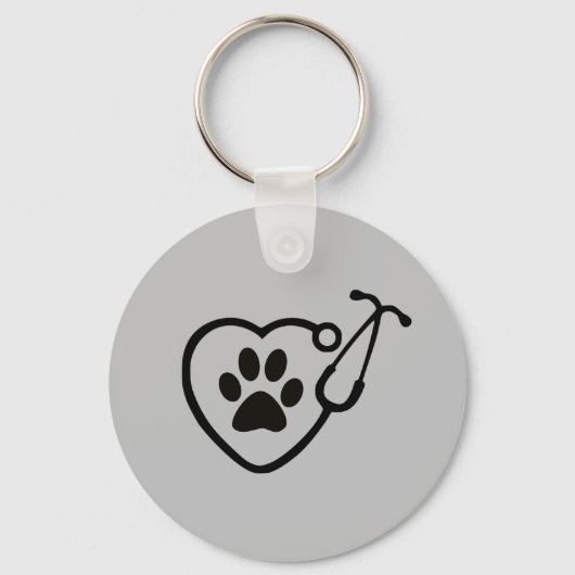 Dierenarts hoort Sleutelhanger handpoot (Voorkant)