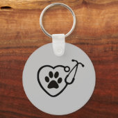 Dierenarts hoort Sleutelhanger handpoot (Voorkant)