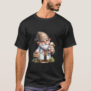 Dierenarts Kabouter Opa Met Dierenrechten Activist T-shirt