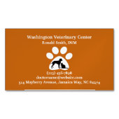 dierenarts magnetisch visitekaartje (Voorkant)