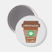 Dierenarts met koffie magneet (Voorkant / Achterkant)
