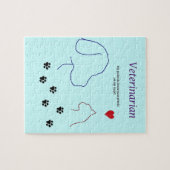 Dierenarts-Paw drukt op mijn hart Legpuzzel (Horizontaal)