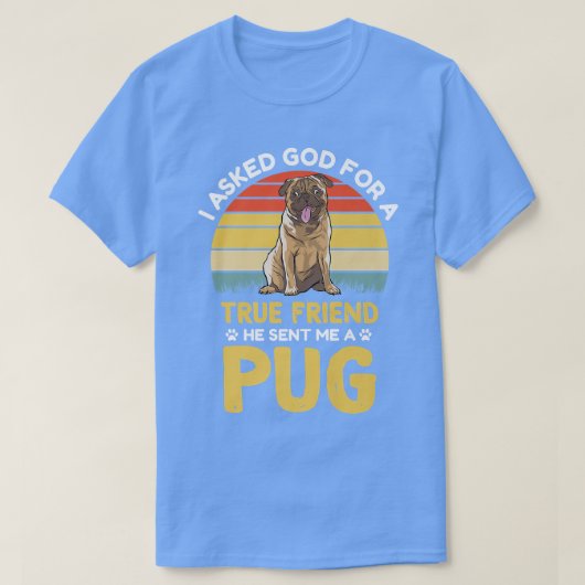 Dierenarts Pug Lover T-shirt (Design voorkant)