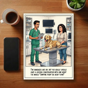 Dierenarts SEH Avonturen Cartoon Briefkaart