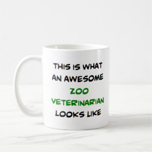 dierenarts van de dierentuin, geweldige koffiemok