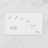 dierenarts visitekaartje (Achterkant)