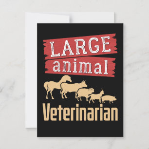 Dierenarts voor grote dieren veearts briefkaart