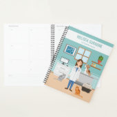 Dierenarts Vrouw Dierenarts Dierenarts Blauw Planner (Display)