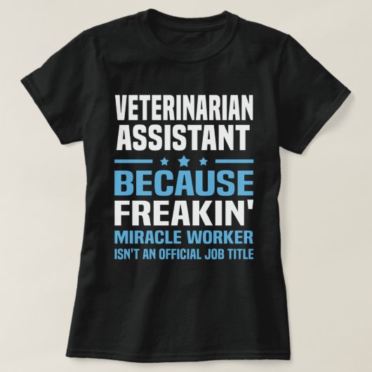 dierenartsassistent t-shirt (Design voorkant)