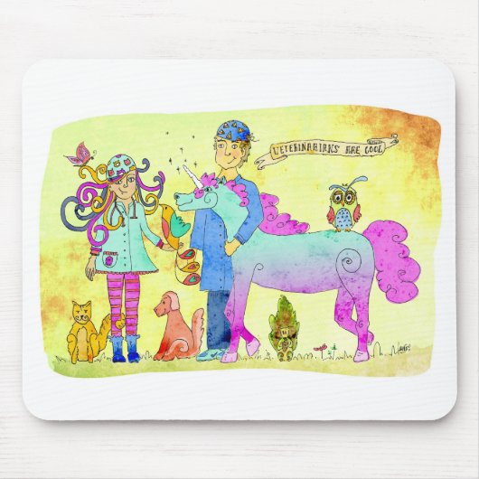 Dierenartsen zijn cool muismat (Voorkant)