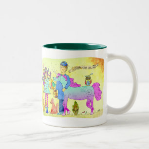 Dierenartsen zijn cool tweekleurige koffiemok