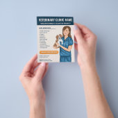 Dierenartsenpraktijk Dierenverzorging Custom Flyer (Hand)