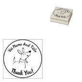 Dierenartsenzaken Dank u Hond Rubber Stamp Rubberstempel (Gestempeld)
