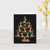 Dierenartsfeest Xmas Lights Santa A Kaart (Gele Bloem)