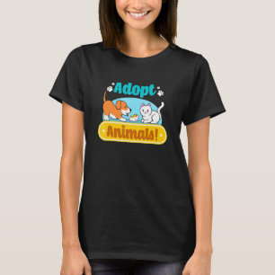 Dierenasiel Redt Katten Honden Mooie Dierenredding T-shirt