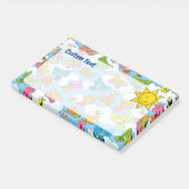 Dierenbaby's Achtergrond Post-it® Notes (Schuin)