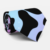 Dierenbedrukte Koe Spots Multicolor Stropdas (Opgerold)