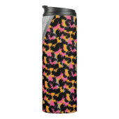 Dierenbedrukte monogrammen Naam Thermal T Thermosbeker (Geroteerd rechts)