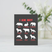 Dierenbescherming Vegan Statement Animals Welfare Briefkaart (Staand voorkant)