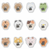 dierencamera sticker (Voorkant)