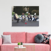 Dierenconcert Canvas Afdruk (Insitu (Woonkamer))