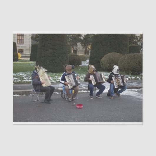 Dierenconcert Tissuepapier (Voorkant)